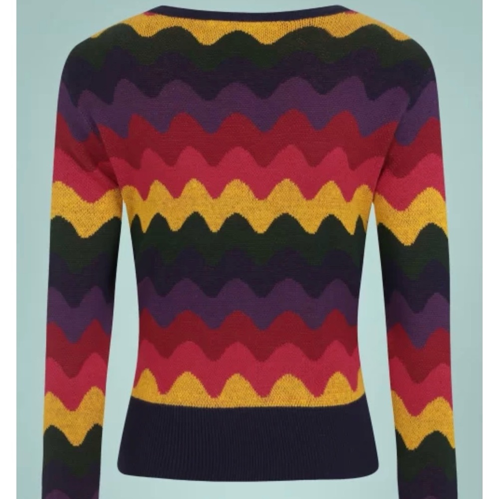 Collectif Sweater in Multi Wave
